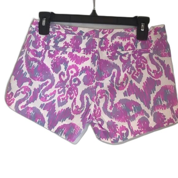 Lilly Pulitzer Adie Shorts Women's Size 00 Amethyst Flamingo Beach Bathers - Picture 12 of 13